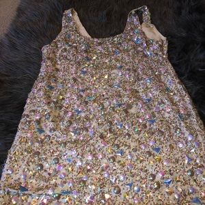 Embellished Mini Dress
